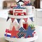 3-Piece 4th of July Wooden Star Signs – Rustic Patriotic Table & Tiered Tray Decor for Memorial Day, Independence Day, and Home Kitchen (Retro Style)